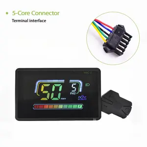Waterproof Electric Bicycle Display H6c-2 Sm5pin Interface, Uart 2 Protocol Compatible Controller Connection, Durable Design for E-Bikes