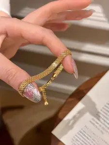 Elegant Women's Chain Bracelet, Adjustable Clasp Design, Perfect for Daily Wear & Parties, Durable Fashion Accessory, Adjustable Bangle Jewelry