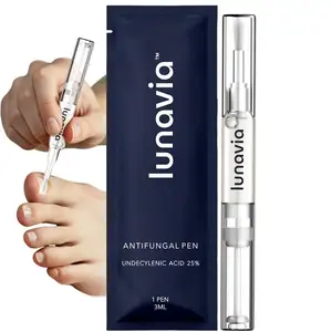 Antifungal Pen 3-Pack – 25% Undecylenic Acid Formula with Tea Tree, Clove Bud & Aloe for Athlete’s Foot, Jock Itch, Ringworm & Nail Repair Hyaluronic Hardener and Growth Treatment
