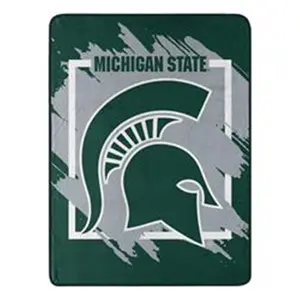 Northwest  46 x 60 in. Michigan State Spartans Micro Raschel Dimensional Design Rolled Blanket