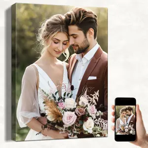 Custom Canvas Prints with Your Photos, Personalized Wall Art for Home Decor, Unique Personalized Gifts for Wedding, Birthday, Family & Friends, Ready to Hang Canvas Prints