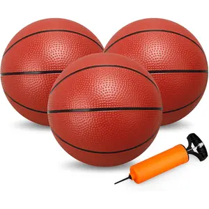9.8”Basketball Ball for Kids Teens, Soft Ball for Basketball Hoop, Size 7 PVC Waterproof Balls for Swimming Pool, Sports Toy for Indoor Outdoor Water Games Pool Summer Party