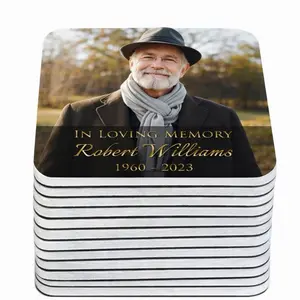 Custom Memorial Photo Magnet Personalized Keepsake for Pets & Loved Ones with Elegant Design and Meaningful Message
