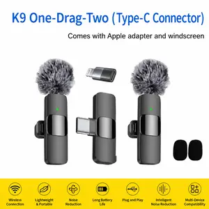 Dual Wireless Lavalier Microphone Set  Plug-And-Play Type-C Lapel Mic Compatible With IPhone Android  Noise Cancelling Wind Muffs Included Nstant Sync, No App Required Crystal Clear Audio For Vlogs Long Battery Life For Continuous Recording