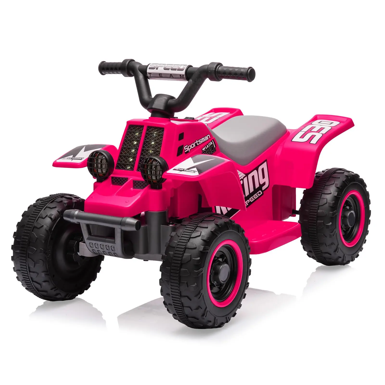 GARVEE 6V Electric Motorized Quad 4-Wheeler Ride-On Vehicle in Rose with Forward/Reverse Switch, Battery Powered for Toddlers 3 Years and Up