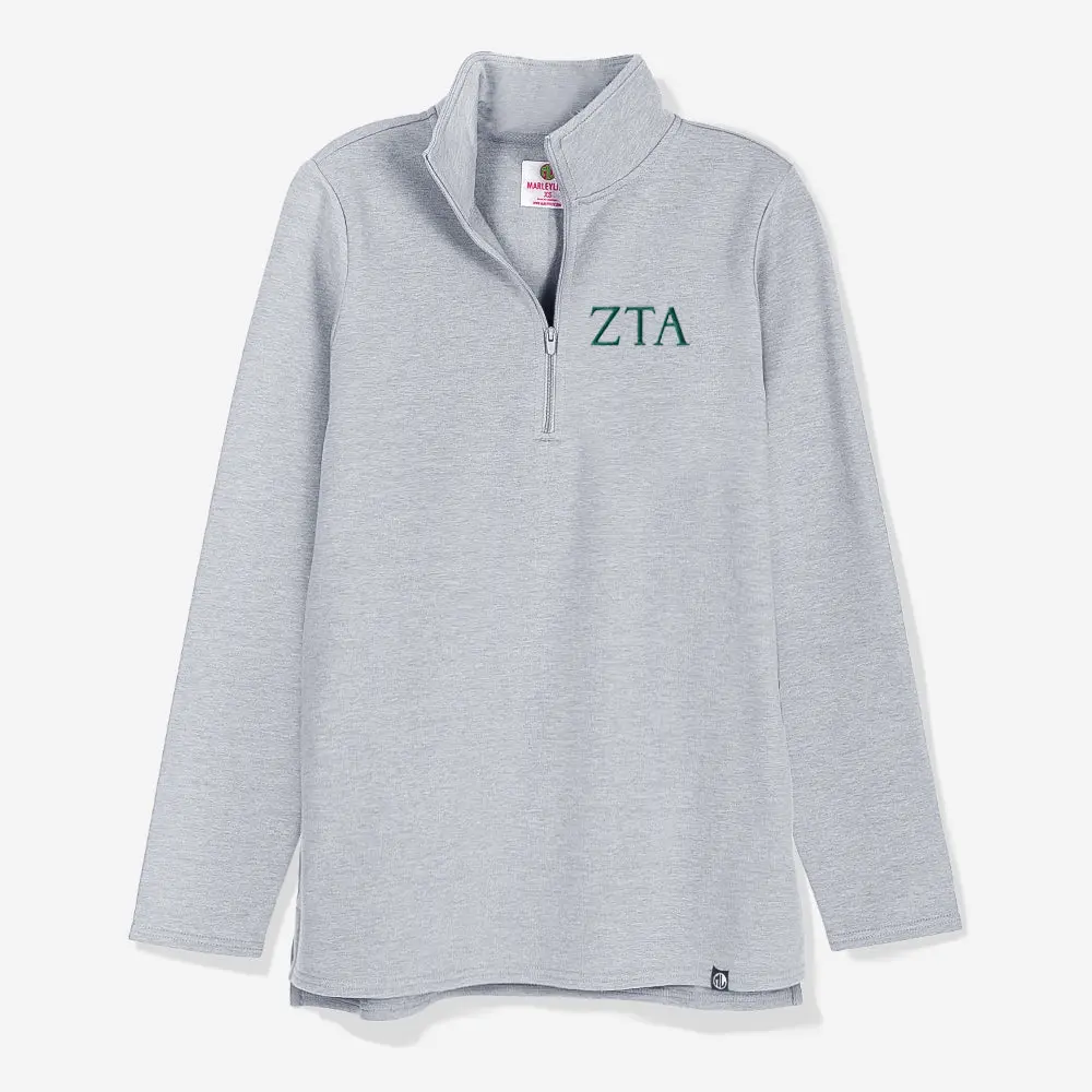 Zeta Tau Alpha Pullover Sweatshirt | Heathered Gray