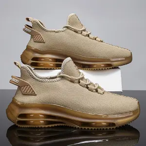 Men'S Breathable Fashion Athletic Sneakers - Casual Black Mesh Walking Shoes with Air-Cushioned Rubber Sole, Lace-Up Closure, Low-Top Design for All-Season Comfort, Athletic Footwear |             Laceup Shoes |             Comfortable Fit