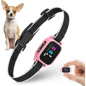 Anti-Bark Collar for Small Dogs, No Shock Anti Barking Collars with 7 Sensitivities, 3 Adjustable Modes Beep & Vibration, IP67 Waterproof - Effective & Humane, Sweet Pink