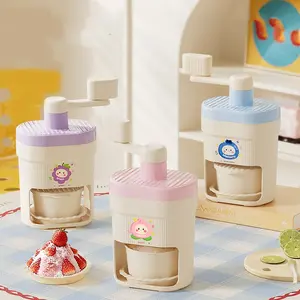 Manual Ice Shaver Machine, Hand Crank Ice Crusher for Home Use, Small Portable Snow Cone Maker, Ideal for Street Vendors