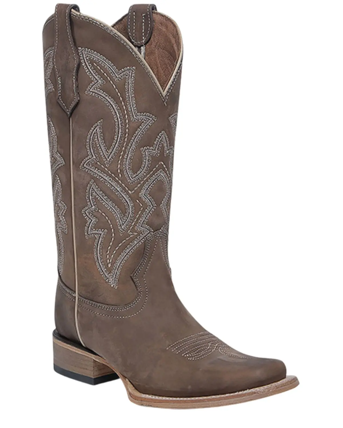 Circle G Women's Women'S Embroidered Western Boot Broad Square Toe - L6256
