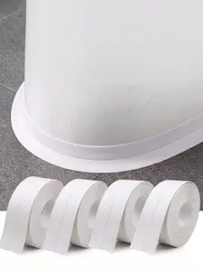 Self-Adhesive Waterproof Caulk Tape - White, 3.2m Self-Adhesive Flexible Bond Seal Tape with Super Strong Adhesion for Bathroom Edges, Kitchen Sinks | Home Bathroom Supply Gadget
