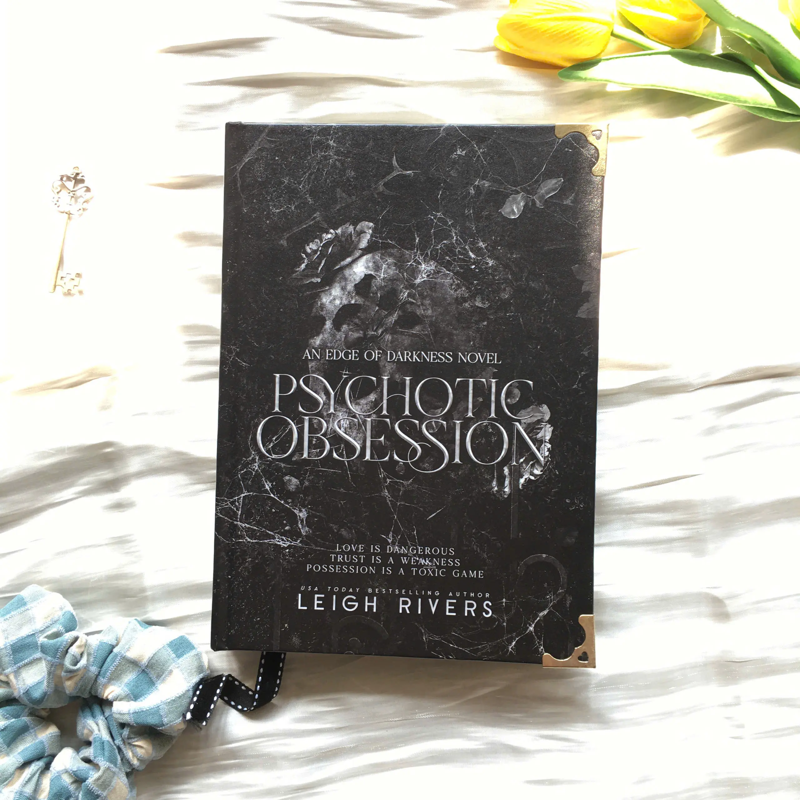 Psychotic Obsession by Leigh Rivers, Dark Romance Novel, Romantic Suspense Fiction, Psychological Love Story, Paperback Hardcover Edition for Romance Readers