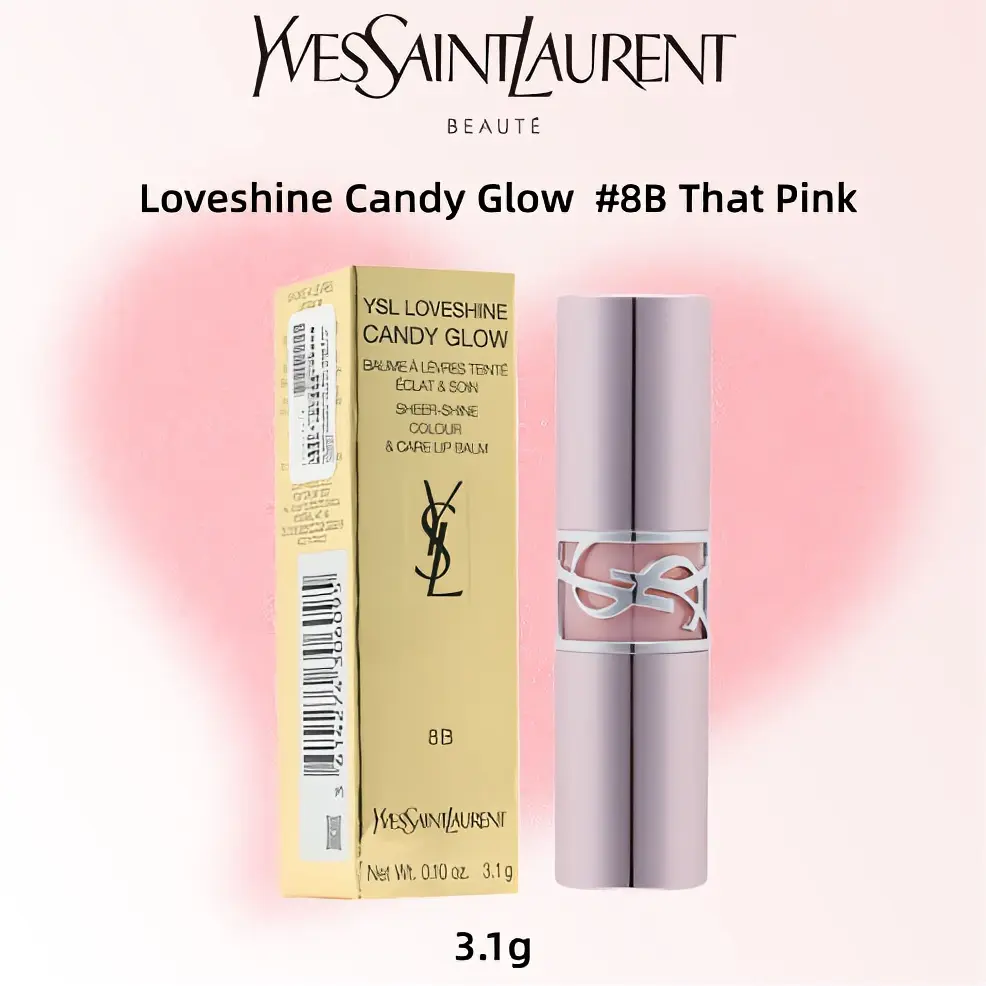 Yves Saint Laurent Loveshine Candy Glow #8B That Pink Sheer-Shine Colour & Care Lip Balm 3.1g