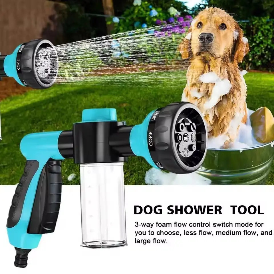 1pc Pet Horse Shower Sprayer Adjustable High-pressure Water Sprayer Nozzle Hose Dog Shower Gun Wash Garden Animal Horse Car Cleaning Tool Multi Spray Nozzle High Pressure Nozzles