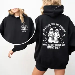 Dead Parents Club Hoodie, What're They Gonna Do? Haunt Me Shirt, Dead Parents Jokes Tee, Funny Shirts, Unisex Graphic Tee, Halloween Gifts, Shirt for Women