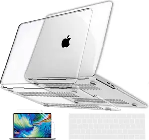 Case for MacBook Pro 13 inch, Crystal Clear Case 2024-2016 M2 M1 A2338 A2289 A2251 A2159 A1706 A1989, Plastic Protective Hard Shell & Keyboard Cover & Keyboard Skin for MacBook Pro 13