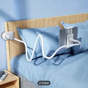 Black 360 degree adjustable smart tablet and smartphone stand, lazy stand, stand, spiral base Computer