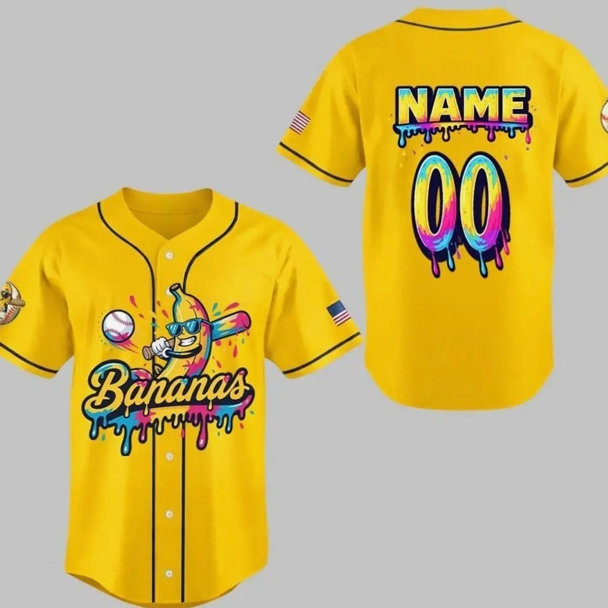 Personalized Bananas Team Baseball Jersey, Funny Bananas Jersey, Let's Go Bananas Jersey, Custom Team Name Number, Gifts For Savannah Fan ZVN QO5
