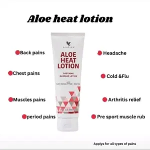 Aloe heat lotion soothing massage Comfort Moisturizers Eucalyptus Menthol