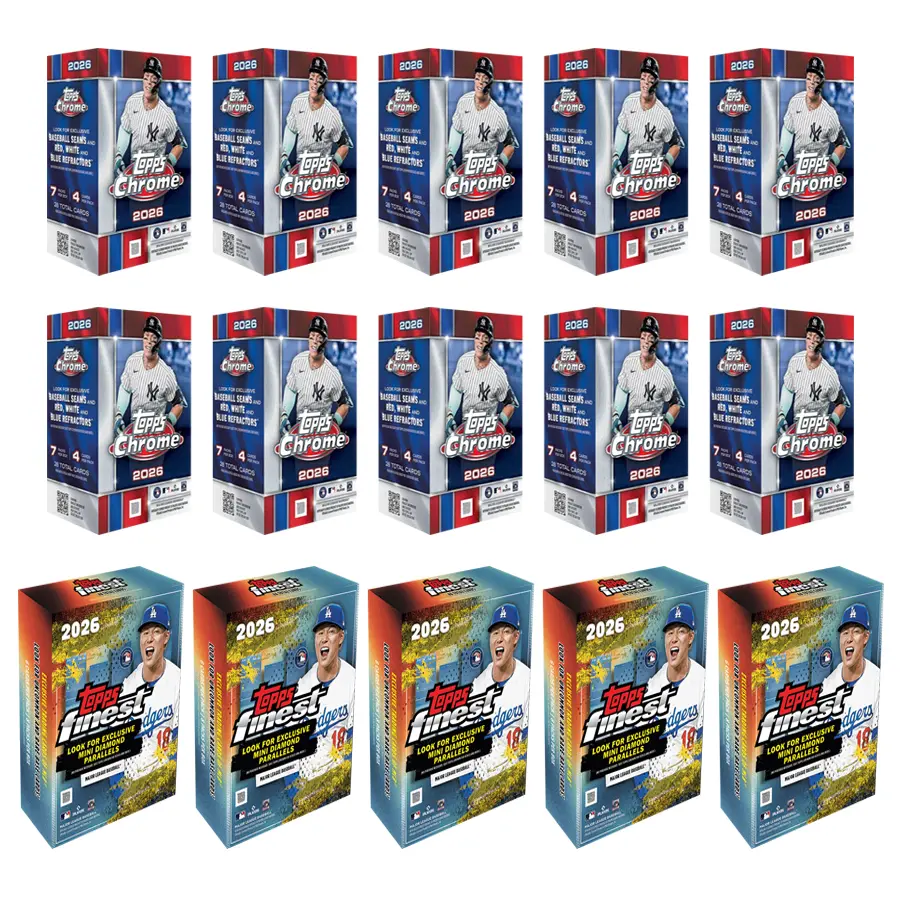 BREAK #HCC419 - 15 BOX BREAK - (10)2026 TOPPS CHROME BASEBALL BLASTER (5)2026 TOPPS FINEST BAEBALL MEGA BOX BREAK - PICK YOUR TEAM PYT