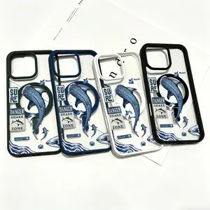 Creative Whale Shark MagSafe Compatible Drop-Resistant Ultra-Thin Design High Quality Magnetic Case for Iphone11/12/13/14/15/16/17Promax |   Suitable for Daily Use