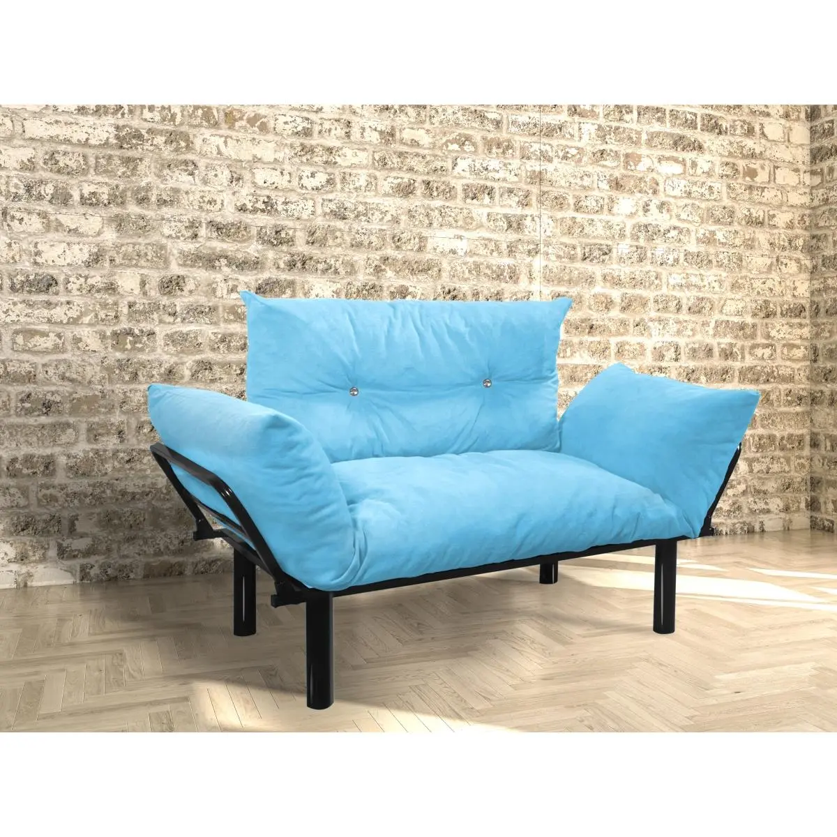 Ada Loveseat Sofa, Turquoise Ada Loveseat Sofa, Turquoise