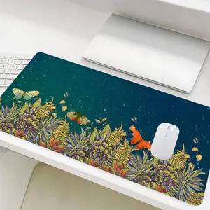 Butterfly Pattern Mouse Pad, Rectangle Gaming Mouse Pad, Office Desk Keyboard Mat for Home Office Game Room Desk