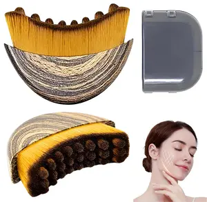 Face Lymphatic Contour Brush for Jawline & Chin Sculpting Dry Brushing Massager Ergonomic Design for Lymphatic Drainage & Facial Fatigue Relief 1PCS Daily Beauty Roller