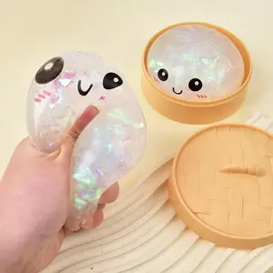 Limited Glitter Crystal Dumpling Squishy Portable Premium Tabletop Aesthetic Ornament