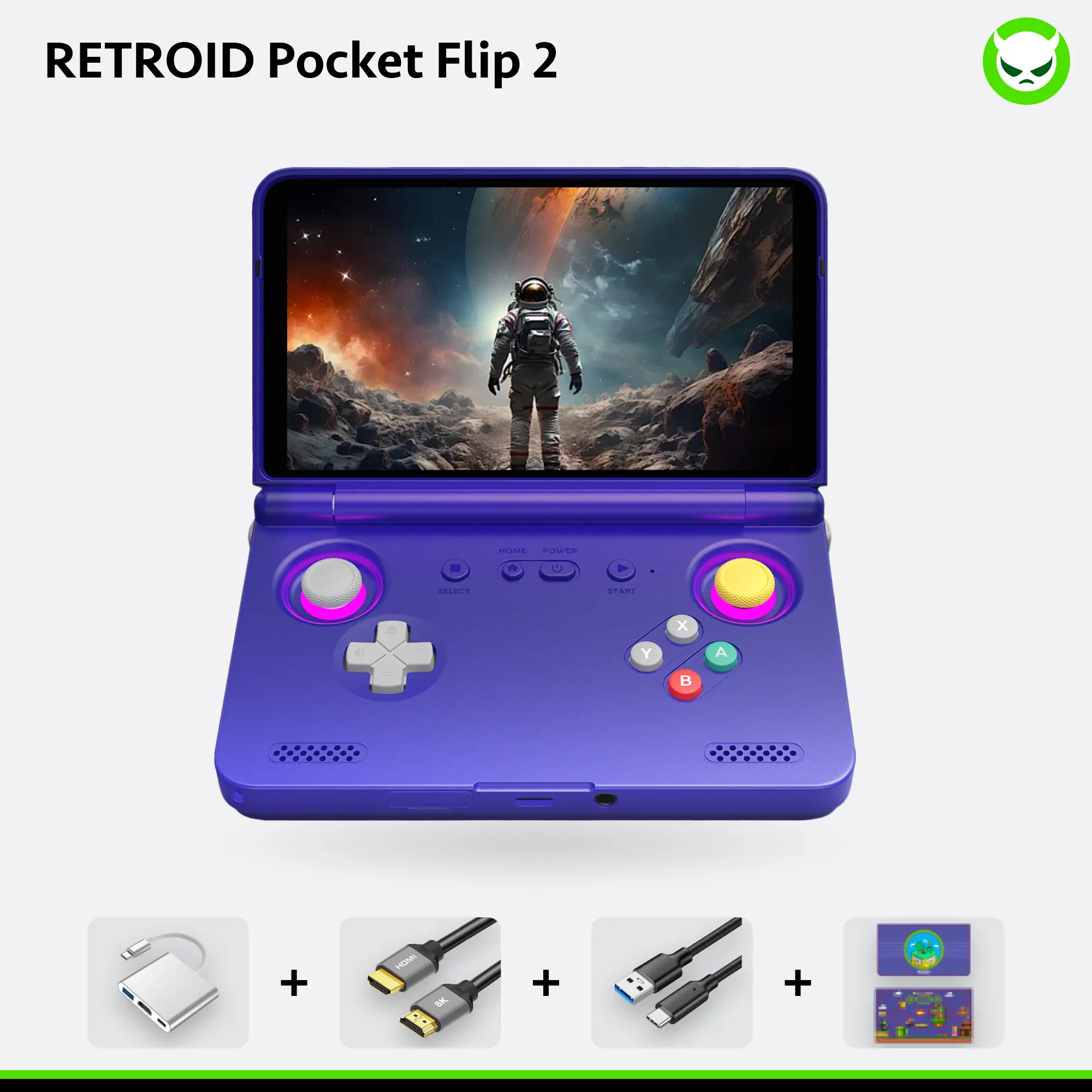 Retroid Pocket Flip 2【Ready to Use】Handheld Console SD865【Buy 1 Retroid Pocket Flip 2【Ready to Use】Handheld Console SD865【Buy 1