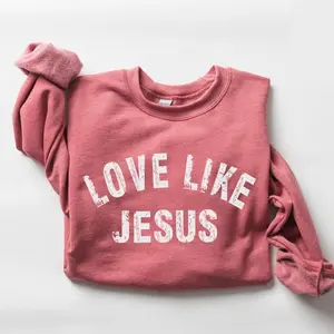 Love Like Jesus Sweatshirt, Christian Jesus Crewneck, Bible Verse Faith Crewneck, Religious Church Outfit, Jesus Lover Gift
