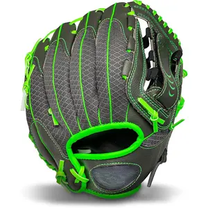 Youth Teeball Gloves - Shok Sorb Kids Baseball + Teeball Mitt - Boys + Girls Fielder Gloves - 10.5" Inch