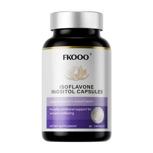 FKOOO Soy Isoflavone and Inositol Capsules Regulates female endocrine balance Alleviates menstrual discomfort Replenishes estrogen Relieves menopausal symptoms