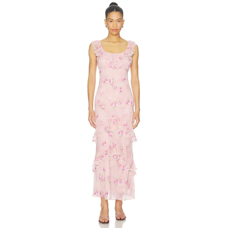 strapless open back dress The Primrose Dress | ASTR The Label main image 0