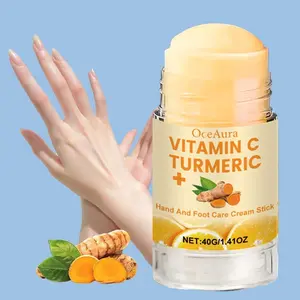 Vitamin C Turmeric Hand Cream, Moisturizing Hand Lotion, Lotion for Dry Cracked Skin, Hand Care Product for Women & Men, Brightening Exfoliating Moisturizing, Hydrating Hand Balm