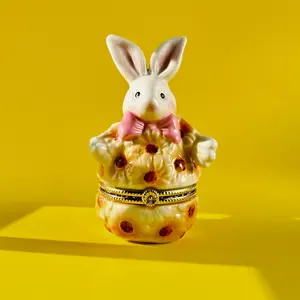 Smiling Bunny Trinket Box