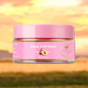 Peach Edge Control Haircare Gel - Lightweight Formula for Versatile Use in Everyday Haircare Needs with 24-Hour Hold and Flake-Free Finish