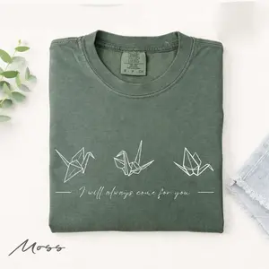 Comfort Colors I Will Always Come For You Dramione Shirt, Manacled Book Lover, HP Fanfic, Manacled, Paper Crane Tee, Bookish Gift