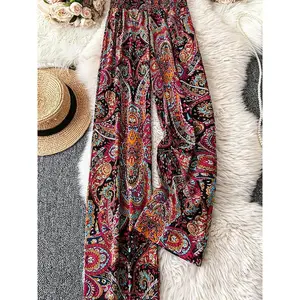 Plus Size Paisley Print Pants, Casual and Comfortable Women’s Underwear GARMENTARY