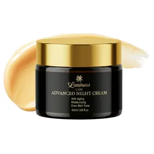 Luminous Care Advanced Anti-Aging Night Skincare Cream – Retinol & Vitamin C Face Moisturizer with Collagen, Licorice Root & Aloe – Hydrating, Firming Cream for Fine Lines & Uneven Tone – 50 ml Jar