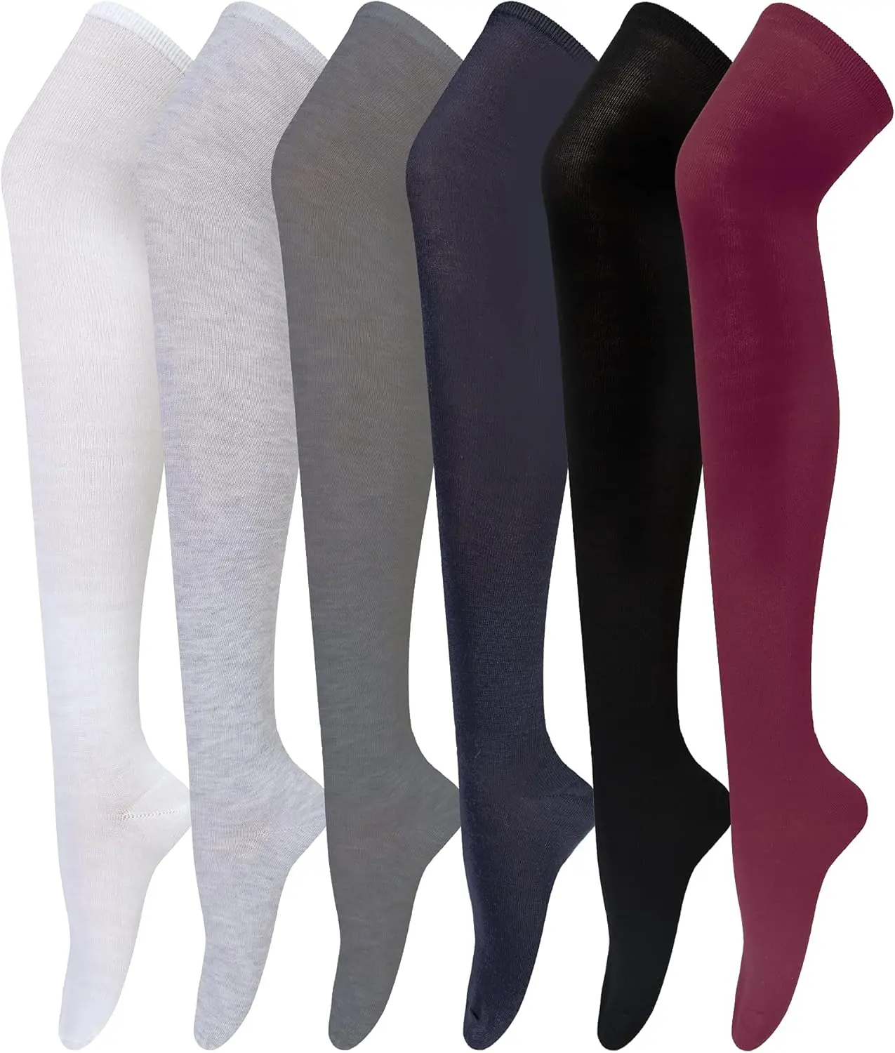 Chalier Thigh High Socks for Women Casual Thigh Socks Soft Comfort Womens Stockings for Holidays