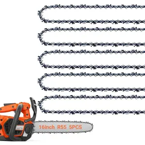 5 Pack 16 Inch  Chain 55 Drive Links .043" Gauge, 3/8" Pitch Fits 61PMMC3-55 Stihl MS170, MS171, MS180c- 36100050055, Oregon 90PX055G and