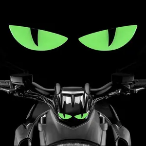 3D Reflective Demon Eye Car Decal – Spooky Yet Safe Nighttime Visibility Sticker for Cars, Motorcycles & E-Bikes| Raised 3D Design Reflects Headlights, Weatherproof Vinyl for All Seasons| Bold Halloween Decor & Year-Round Ride Accent