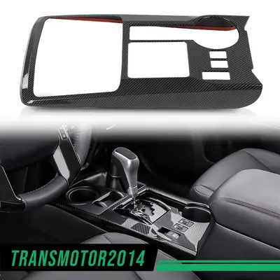 Savadi-Car Carbon Fiber Gear Shift Cup Holder Cover Trim Ring For Jeep Grand Cherokee 2011-2021