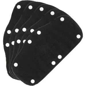 5 Pack Hard Hat Sweatbands Washable Reusable Cotton Hard Hat Liner Sweat Pads Snap On Replacement Accessories for Helmets
