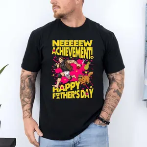 Dungeon Crawler Carl Father's Day Shirt, New Achievement Unlocked, Funny Gaming Humor Gift, Unisex Sweater Pullover Tee