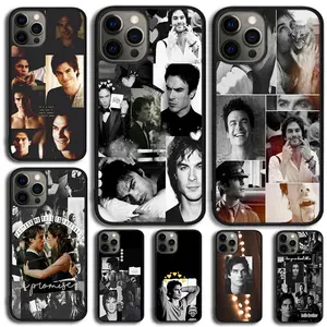 Damon Salvatore The Vampire Diaries Phone Case For iPhone 14 15 16 13 12 Mini Max Cover For Apple 11 Pro Max