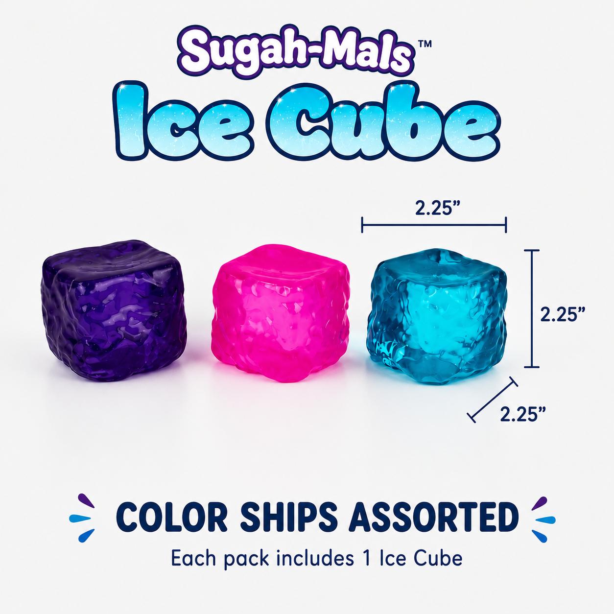 Sugah-Mals Sensory Squishy Collection - Slow-Rise Stress Ball Fidget Toys: Ice, Glitter & Gummy Orbs with Soft Maltose Texture