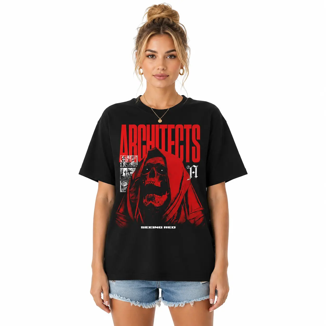 Unisex Architects Band Graphic Cotton Crewneck T-Shirt, Full Size Range Casual Fan Top For Men & Women Shortsleeve Basic