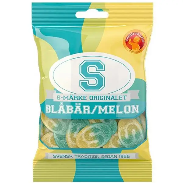 S-Märke "Blueberry/Melon Classic Swedish Candy - 80g